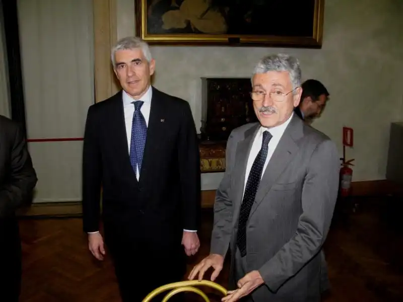 P F CASINI CON MASSIMO D ALEMA FOTO ANDREA ARRIGA 