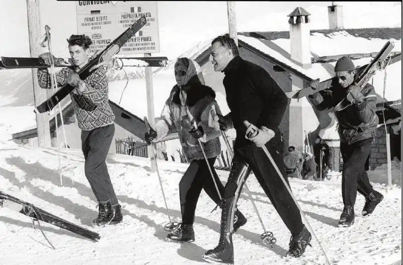 GIANNI AGNELLI SULLA NEVE 