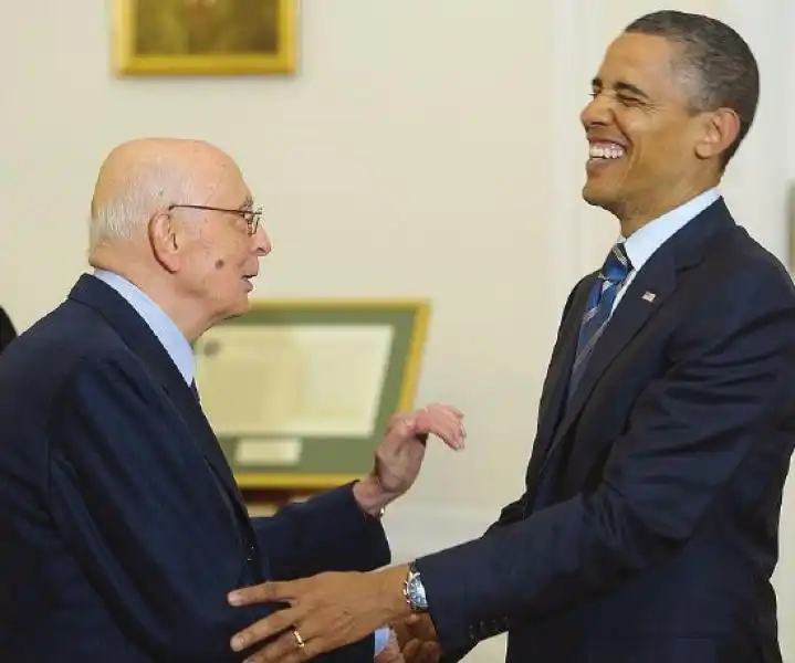 GIORGIO NAPOLITANO E OBAMA