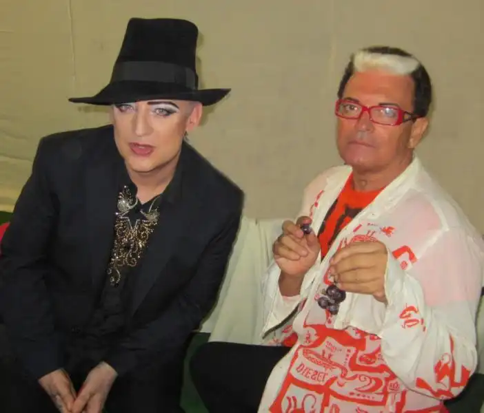 MALGIOGLIO CON BOY GEORGE 