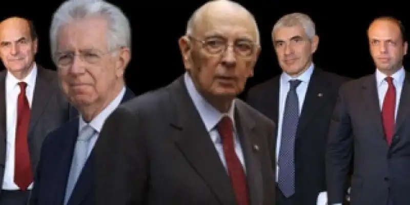 MONTI, BERSANI, NAPOLITANO, CASINI, ALFANO