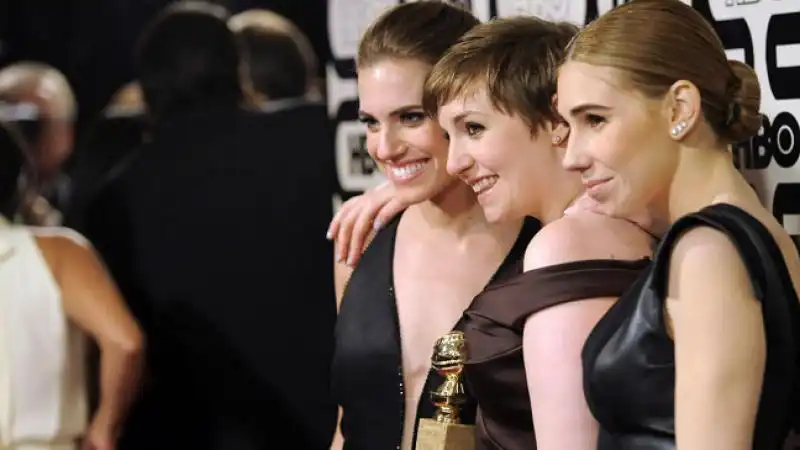 Zosia Mamet Lena Dunham and Allison Williams GOLDEN GLOBE jpeg