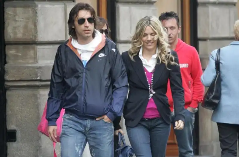 Andrea Pirlo e Deborah Roversi