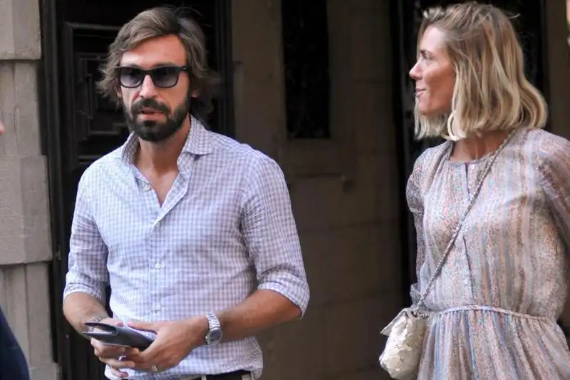 Andrea Pirlo e Deborah Roversi