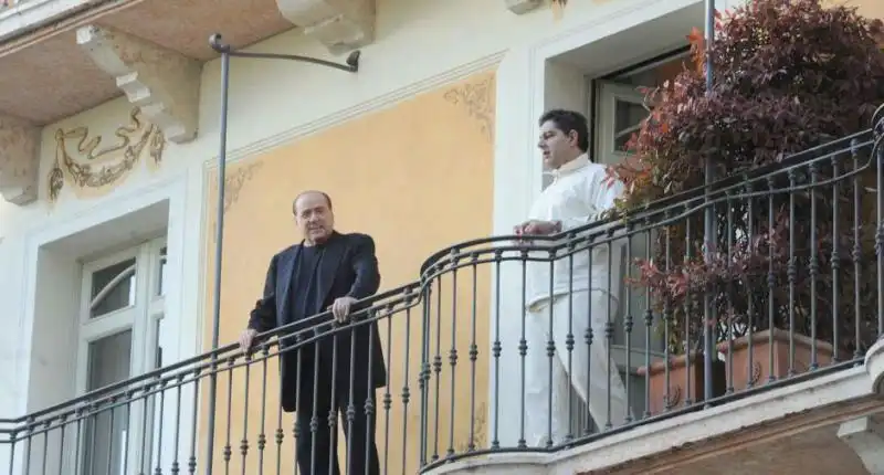 BERLUSCONI E GIOVANNI TOTI ALLA BEAUTY FARM