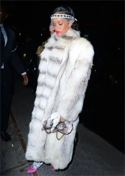 CAPODANNO DELLE STAR Rihanna a New York 