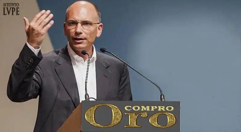 enrico letta compro oro 