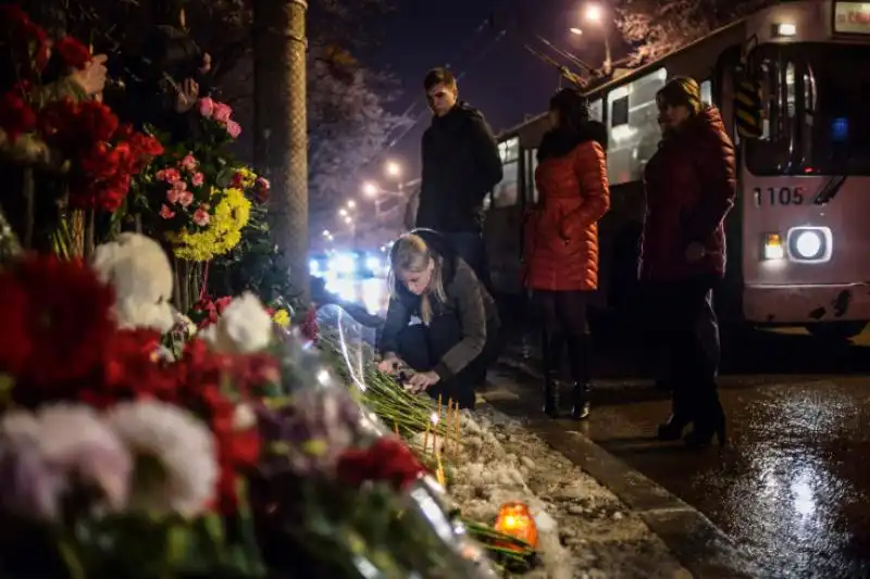 Fiori per i morti di Volgograd 