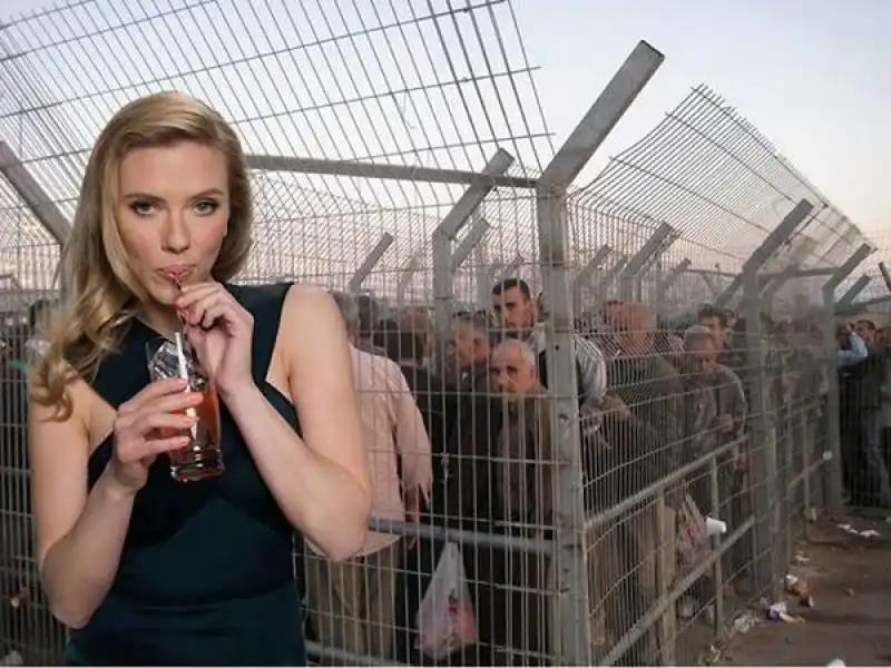 FOTOMONTAGGI SU SCARLETT JOHANSSON TESTIMONIAL SODASTREAM 