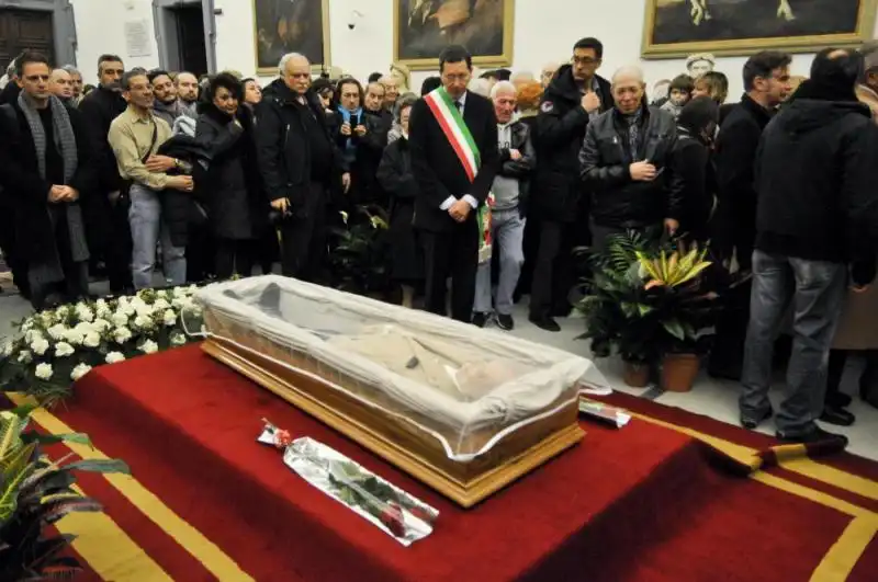 FUNERALE LAICO DI ARNOLDO FOA FOTO LAPRESSE 