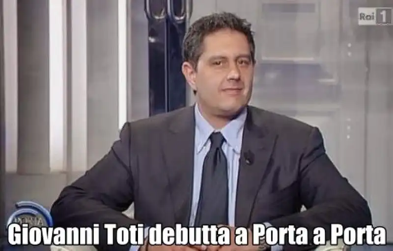 GIOVANNO TOTI PORTA A PORTA 