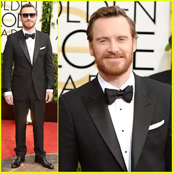 michael fassbender golden globes red carpet 