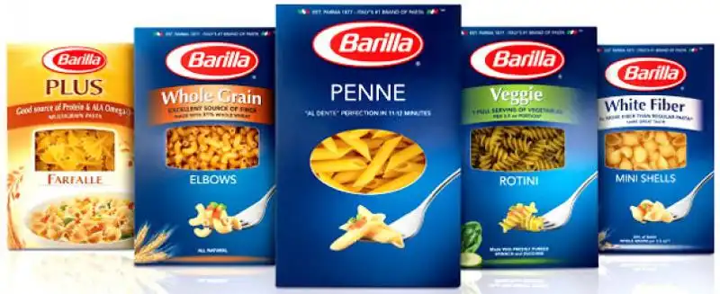 la pasta che barilla vende all estero 