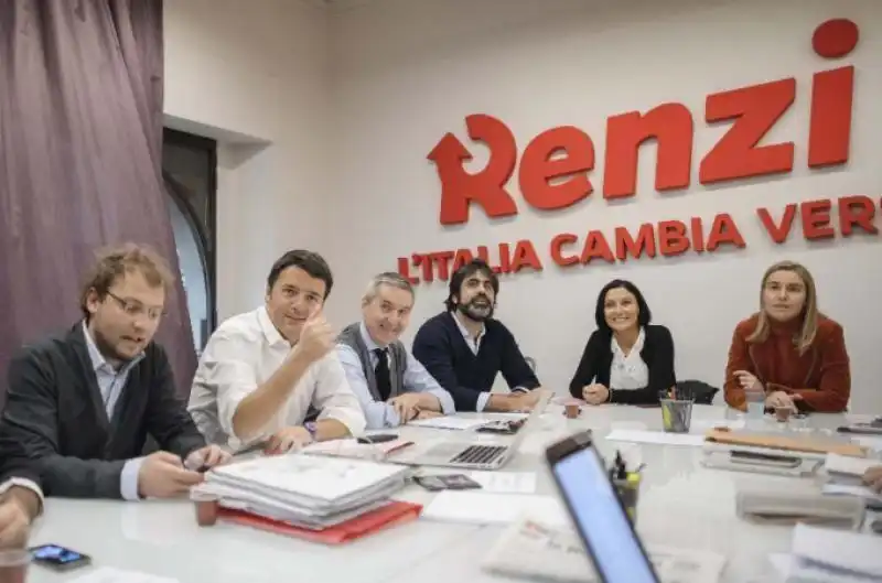 RIUNIONE DELLO STAFF DI RENZI A FIRENZE