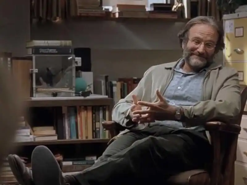 Robin Williams va a braccio in Will Hunting jpeg