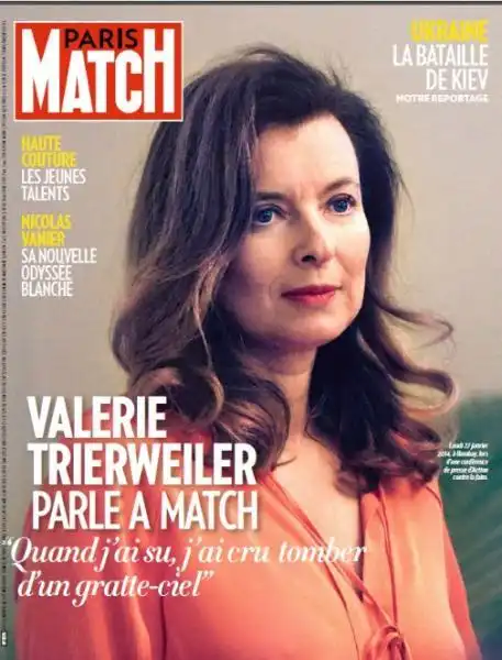 VALERIE TRIERWEILER PARLA A PARIS MATCH DELLA STORIA CON HOLLANDE