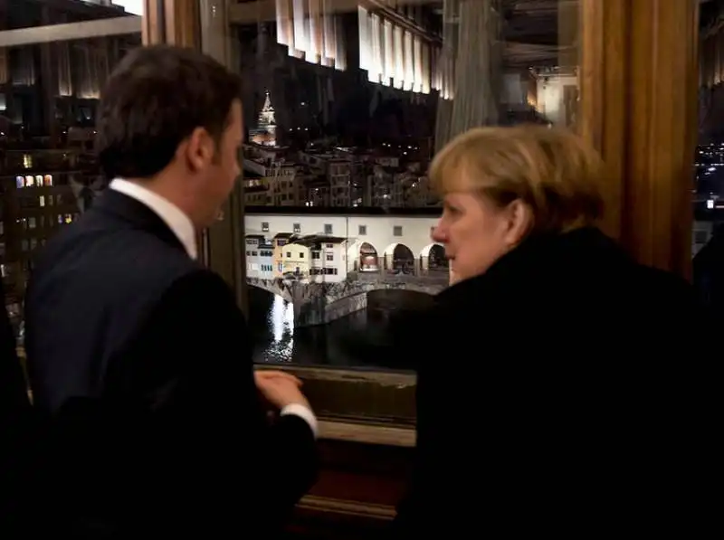 angela merkel a firenze con renzi  3