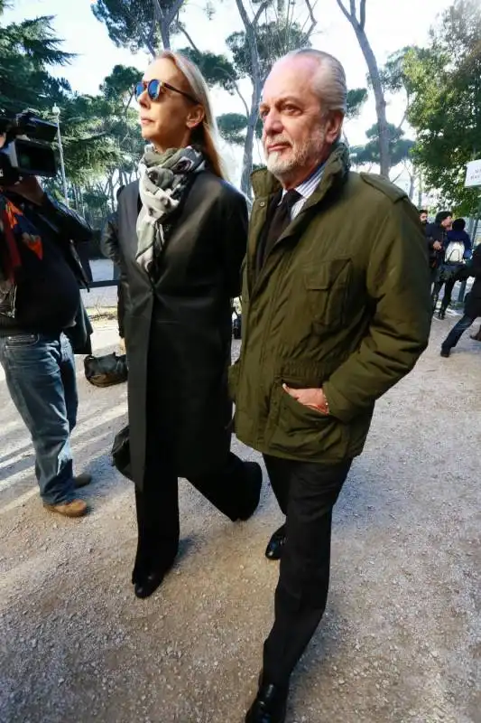 aurelio e jacqueline de laurentiis foto lapresse