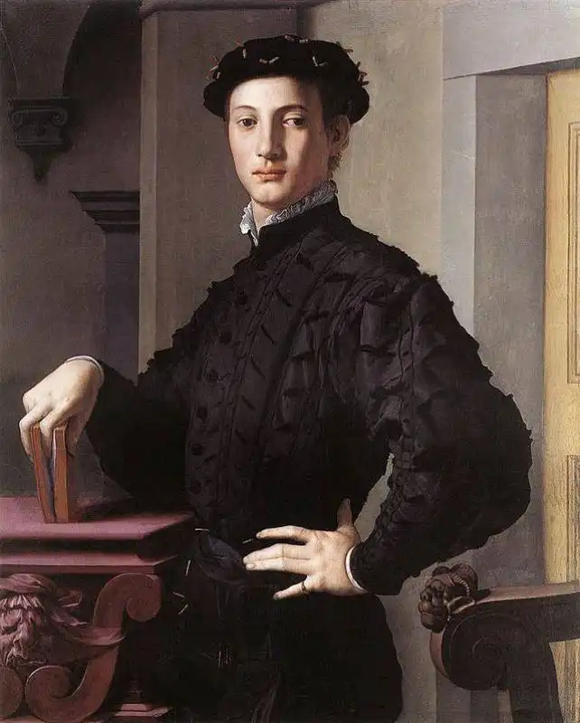 BRONZINO - RITRATTO DI GIOVANE UOMO CON LIBRO