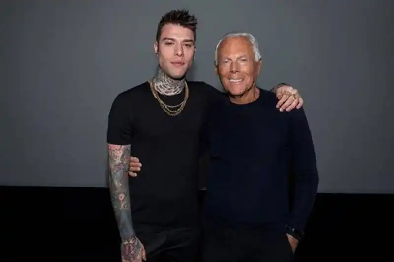 fedez e giorgio armani