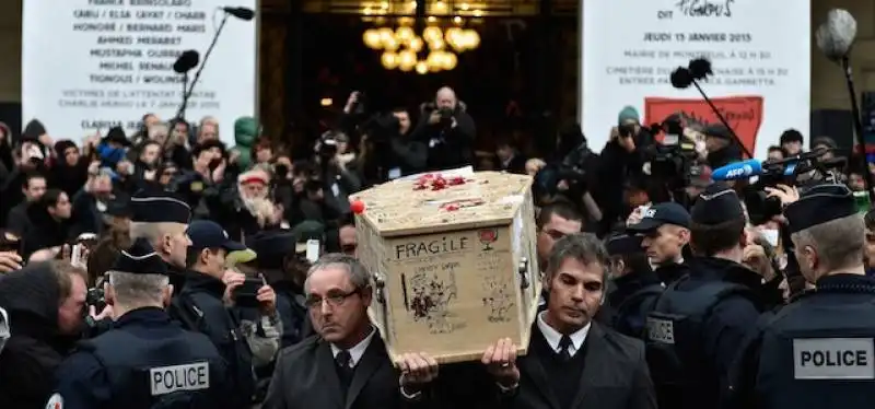 FUNERALI PER LE VITTIME DELLA STRAGE A CHARLIE HEBDO 3