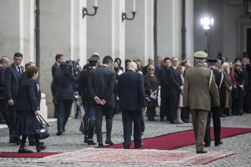 giorgio e clio napolitano lasciano il quirinale  9