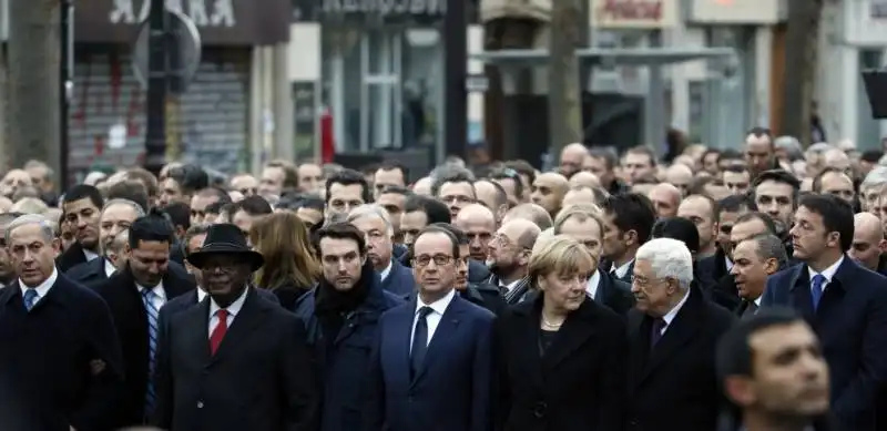 i leader alla marcia di parigi