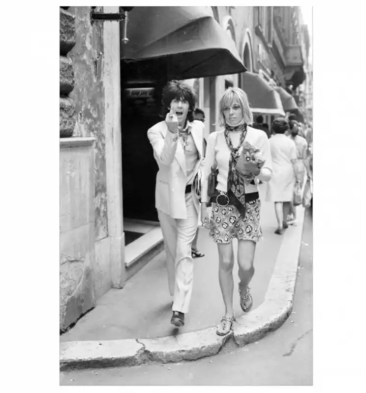 keith richard e anita pallenberg   sorci  rome68photoeliosorci