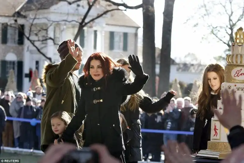 la famiglia presley a memphis