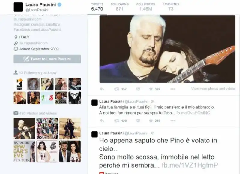 laura pausini su pino daniele