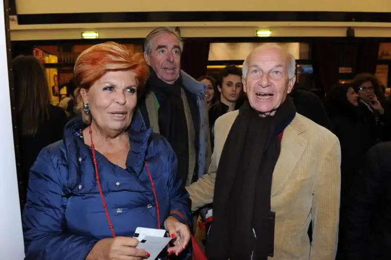 lella e fausto bertinotti con mario d urso