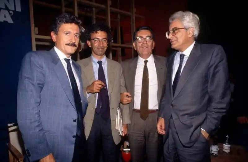 massimo d'alema   gad lerner   sergio mattarella 