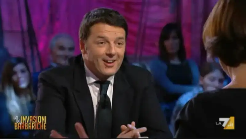 MATTEO RENZI DARIA BIGNARDI INVASIONI BARBARICHE