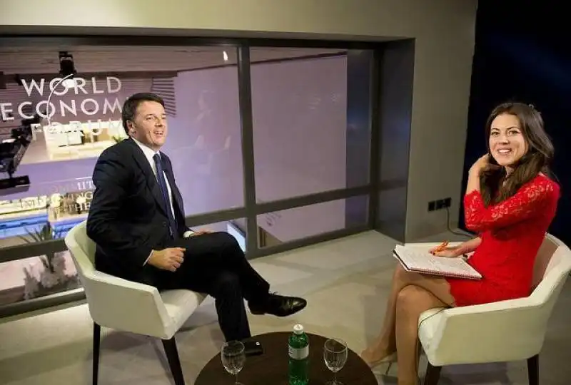 matteo renzi intervista davos