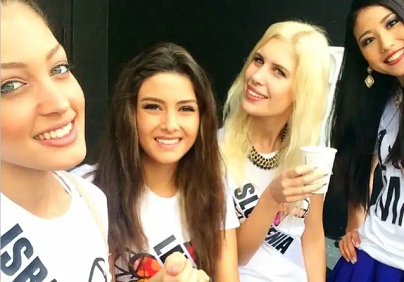 miss israele miss libano selfie miss mondo