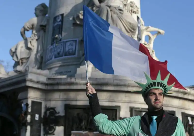 parigi   manifestazione per charlie hebdo e la liberta' di espressione  18