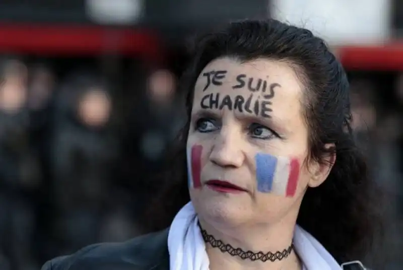 parigi   manifestazione per charlie hebdo e la liberta' di espressione  44