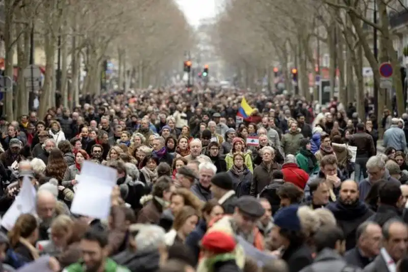 parigi   manifestazione per charlie hebdo e la liberta' di espressione  63