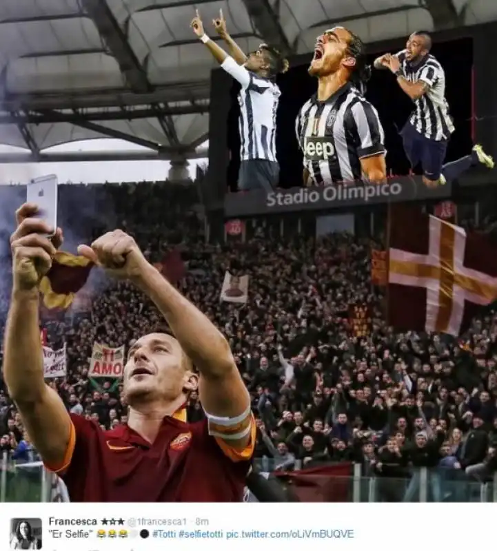 parodie totti selfie 23