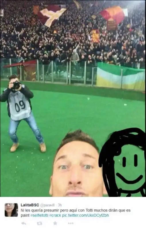 parodie totti selfie 3