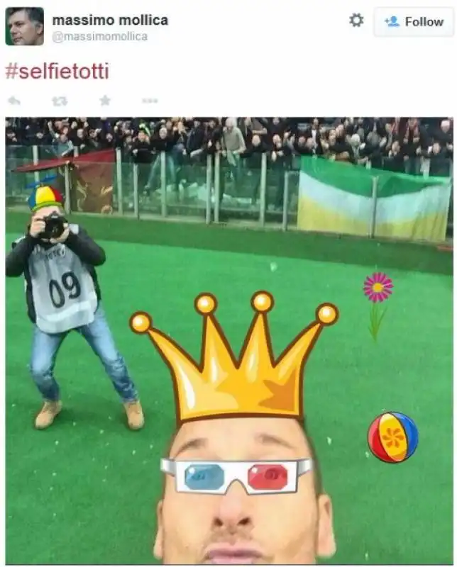 parodie totti selfie 33