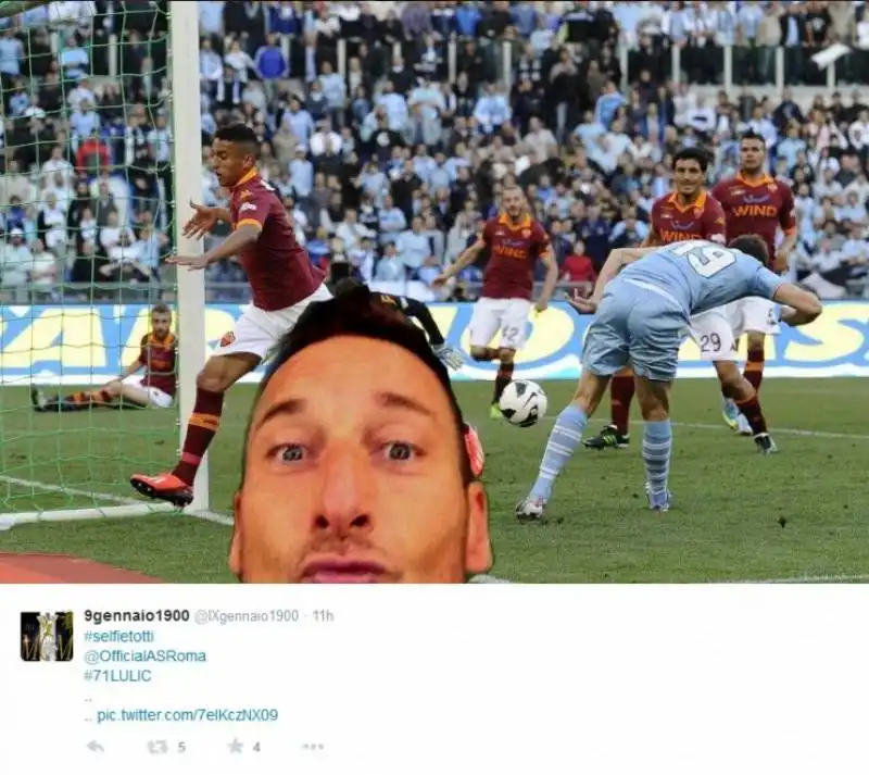 parodie totti selfie 4