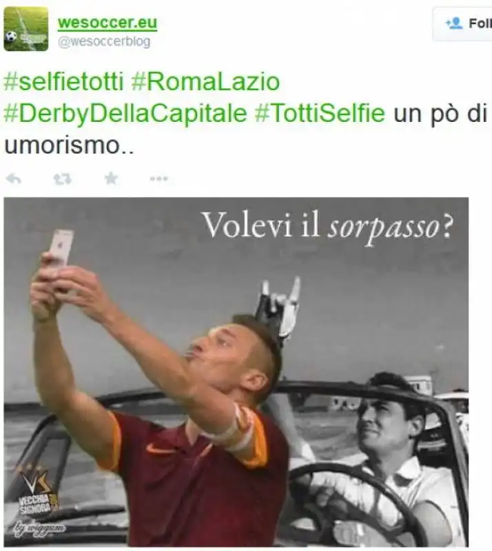 parodie totti selfie 57