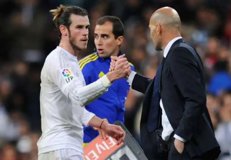 gareth bale  zinedine zidane