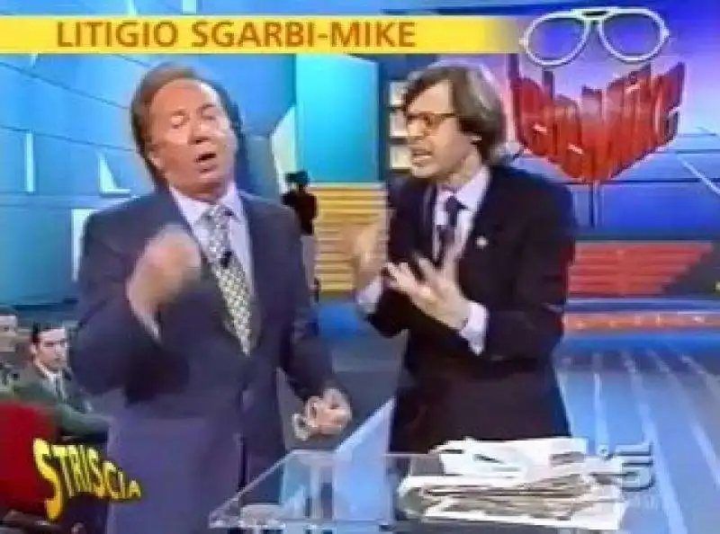 le liti di vittorio sgarbi   mike bongiorno