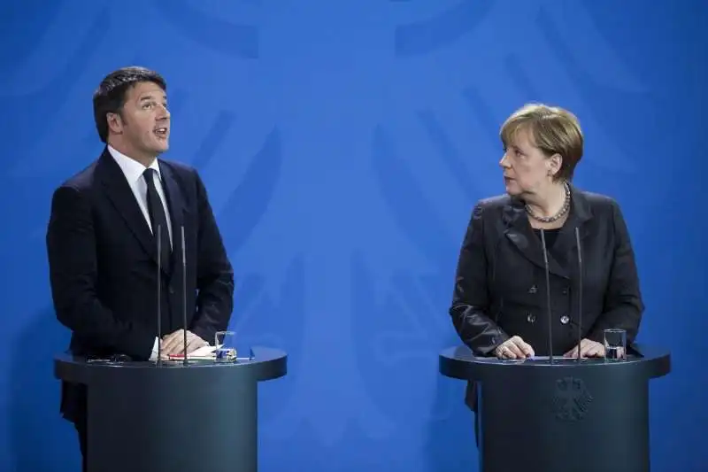 RENZI MERKEL A BERLINO  