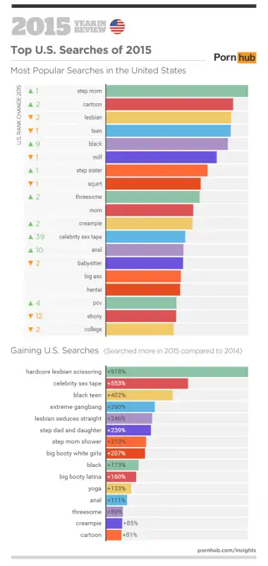 statistica porn hub usa