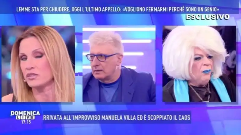 barbara d urso domenica live alberico lemme  2