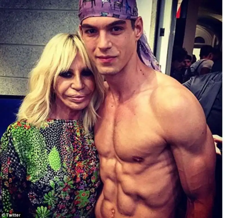 bertold zahoran  con donatella versace