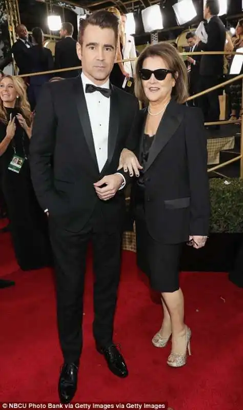 colin farrell e sua madre rita farrell 